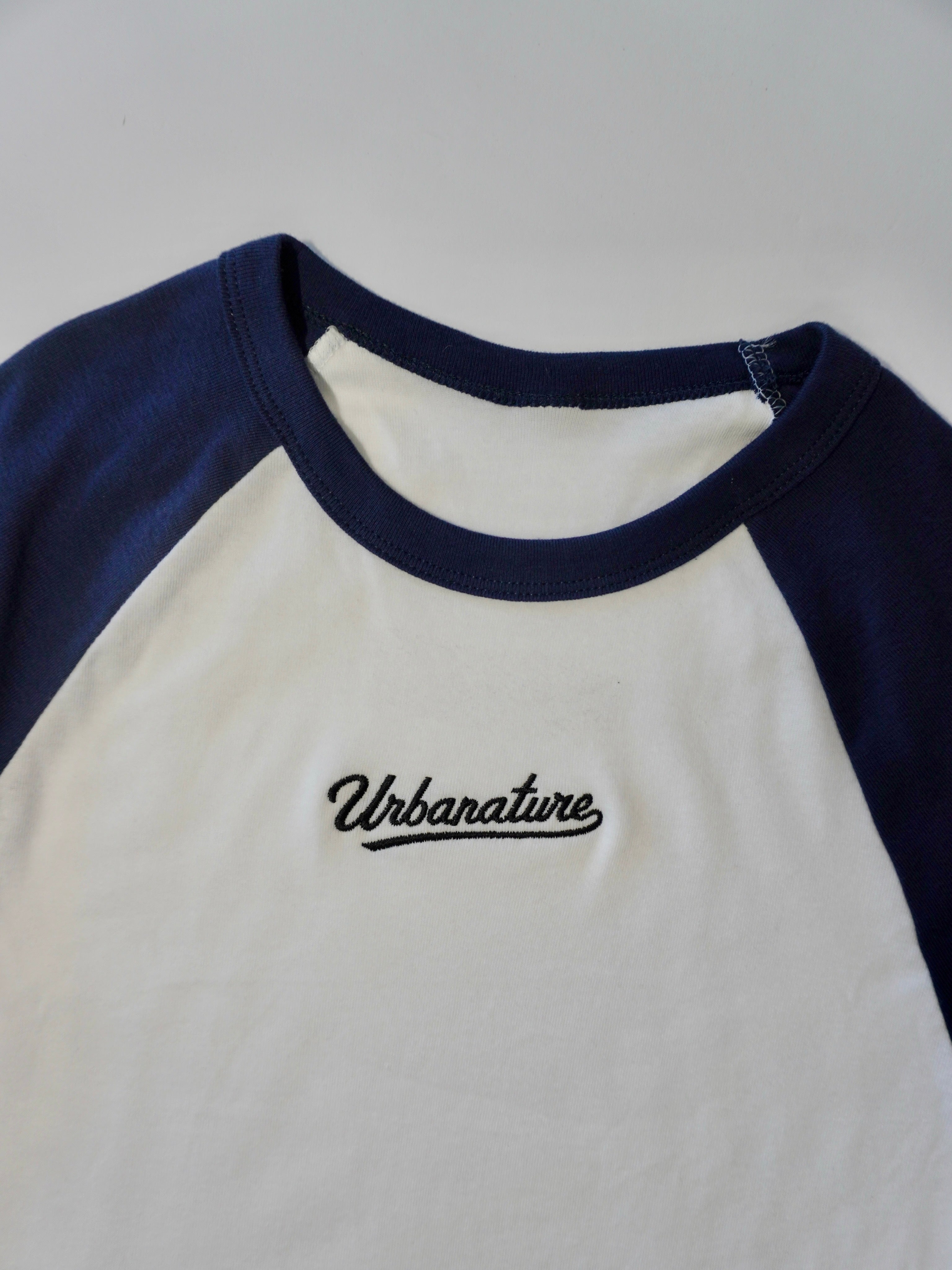 Crop Top - White / Navy