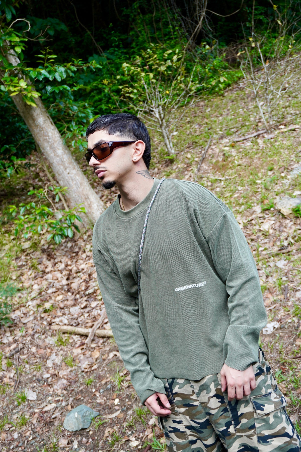 URBANATURE® Vintage Wash Waffle Tee