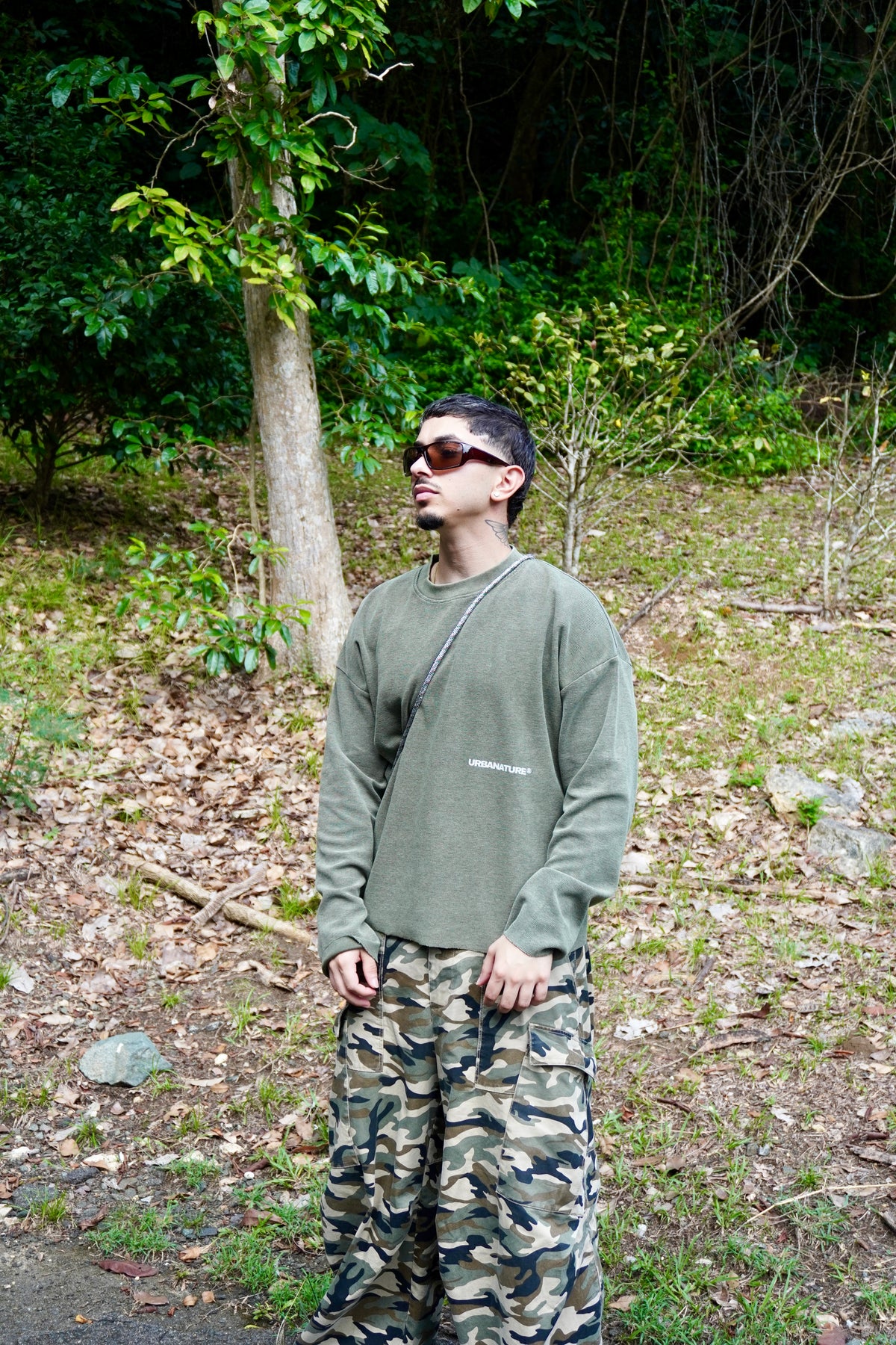 URBANATURE® Vintage Wash Waffle Tee